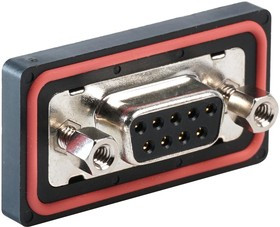 MP002474, Разъем D Sub, Standard, Гнездо, MP Sealed D-Sub Connectors, 9 контакт(-ов), DE, Solder Cup