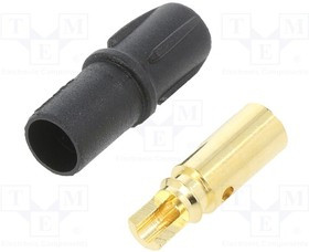 SH3.5-F, Вилка, питания DC, SH3.5, "мама", PIN: 1, на провод, пайка, 20А, 500В