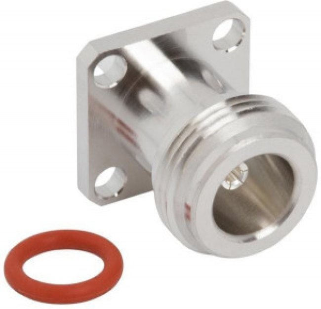 082-6712-433358, RF COAX CONNECTOR, TYPE N, JACK, 50 OHM