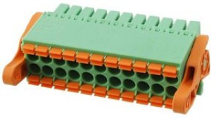 1790577, Pluggable Terminal Blocks 11 Pos 3.5mm Dbl Row Plug 24-16AWG Sprin