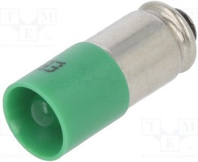 1512135UG3, Лампочка LED; зеленый; S5,7s; 24ВDC; 24ВAC; Кол-во диод: 1