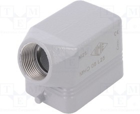 MHO06L25, Корпус: для разъемов HDC, размер 44.27, Фиксация: на защелке