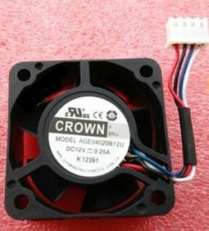 Вентилятор Crown AGE04020B12U 40x20 12V 0.25A Вентилятор Crown AGE04020B12U 40x20 12V 0.25A