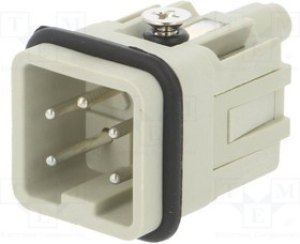 T2010042101-000, Разъем: HDC, "папа", HDC, PIN: 5, 4+PE, размер 1, 10А, 250В, на провод T2010042101-000, Разъем: HDC, "папа", HDC, PIN: 5, 4+PE, размер 1, 10А, 250В, на провод