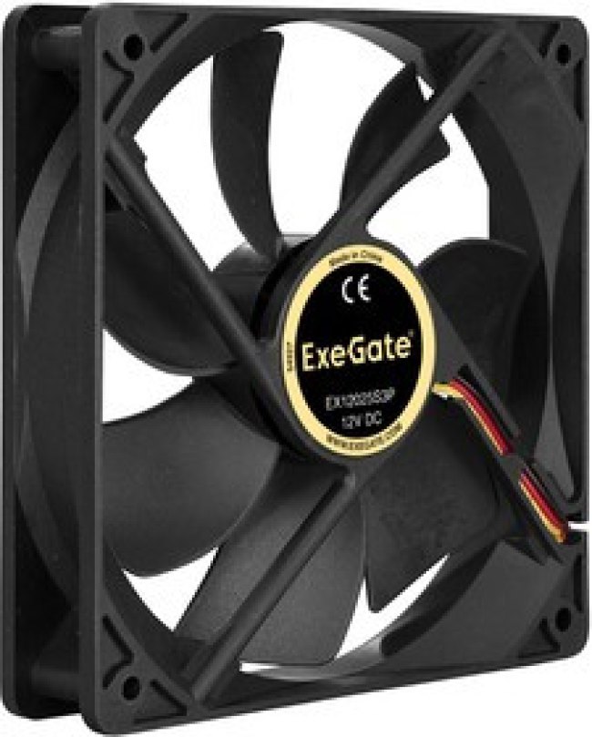 Вентилятор ExeGate EX12025S3P, 120x120x25 мм, Sleeve bearing (подшипник скольжения), 3pin, 1200RPM, Вентилятор ExeGate EX12025S3P, 120x120x25 мм, Sleeve bearing (подшипник скольжения), 3pin, 1200RPM,