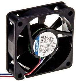 Вентилятор Ebmpapst 512 F/2 12v 85mA 1W 50x15 3pin