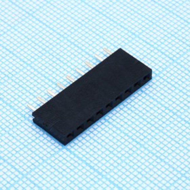 DS1023-1X9S21, (PBS-09), гнездо на плату (шаг 2.54 мм) 9 контактов