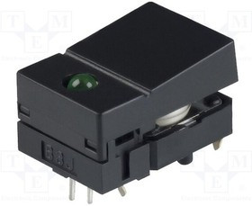 B3J-4100, Переключатель: клавиатура, Пол: 2, SPST-NO, 0,05A/24ВDC, черный