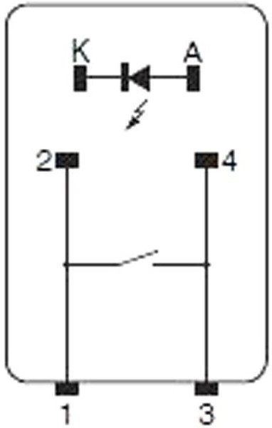 B3J-4100, Переключатель: клавиатура, Пол: 2, SPST-NO, 0,05A/24ВDC, черный