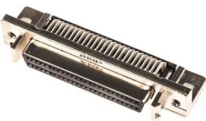 5787082-5, Amplimite .050 III 50 Way Right Angle Through Hole D-sub Connector Socket, 2.54mm Pitch, with 5787082-5, Amplimite .050 III 50 Way Right Angle Through Hole D-sub Connector Socket, 2.54mm Pitch, with
