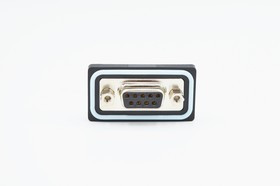 SDF-R09-213L461, SDF 9 Way Right Angle D-sub Connector Socket, 2.74mm Pitch, with 4-40 Boardlocks, Brackets