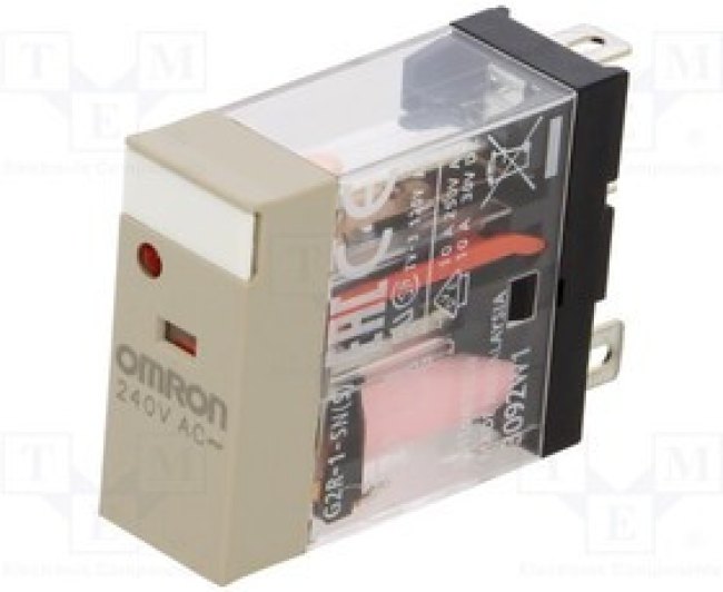 G2R-1-SN-240AC, Реле: электромагнитное; SPDT; Uобмотки: 240ВAC; Iконтакт.макс: 10А