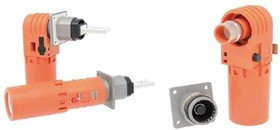 SLPIRABPSB0, Heavy Duty Power Connectors 5.7mm SL+ RCPT,BLK FLATBUSHBAR,90KEYWAY