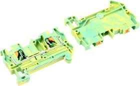 3211766, 2-Way PT 4-PE Earth Terminal Block, 24  arrow/  10 AWG Wire, Push In, Polyamide Housing