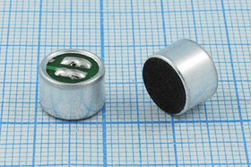 Микрофон электретный всенаправленный размерами 9.7x7.2мм; № 4204 микэ 9,7x 7,2\O\2C\-52\ECM-60E-72dB