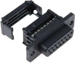 15 Way Cable Mount D-sub Connector Socket, 2.77mm Pitch 15 Way Cable Mount D-sub Connector Socket, 2.77mm Pitch