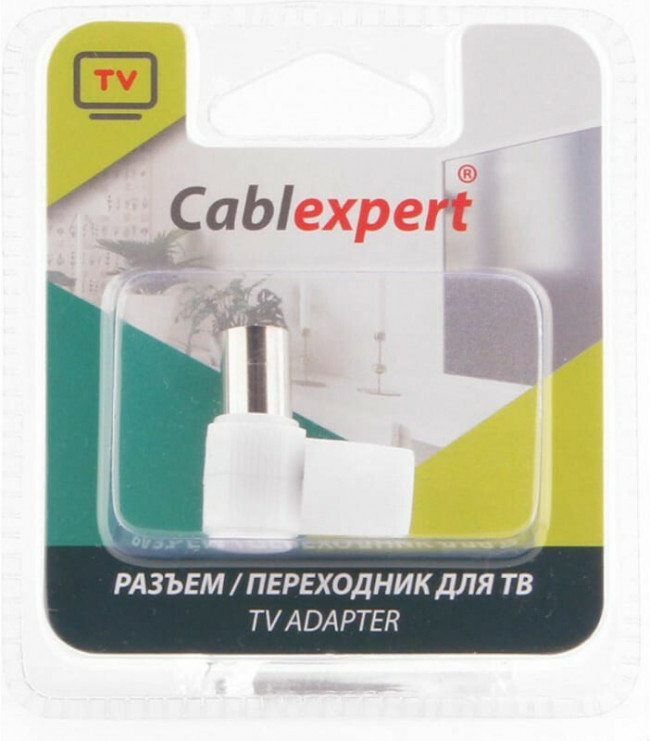 Разьем Cablexpert TVPL-10, TV (мама) 90 градусов, блистер Разьем Cablexpert TVPL-10, TV (мама) 90 градусов, блистер