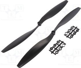 EMX-QP-12X4.5, Пропеллер, черный, Кол-во шт: 2, количество лопастей: 2, d: 12"