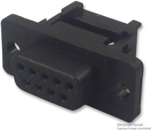 L17DEFRDA09P, Разъем D Sub, DB9, Standard, Штекер, Серия DFR, 9 контакт(-ов), DE, IDC / IDT