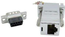 RND 205-00939, D-Sub Adapter, D-Sub 9-Pin Plug / RJ45 Socket