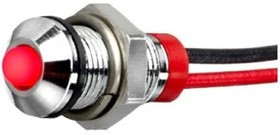 Q6P7BXXW02E, LED Panel Mount Indicators LED INDICATOR 6MM