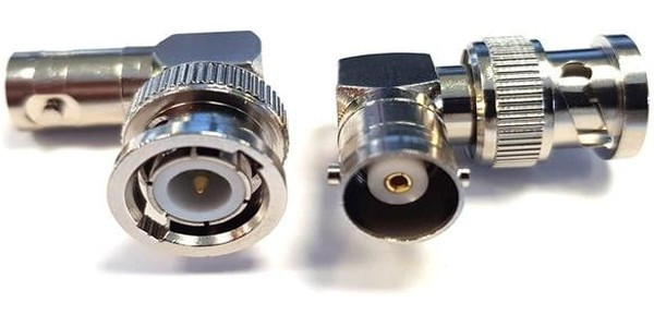 ADP-BNCM-BNCF90, Right Angle 50 RF Adapter BNC Plug to BNC Socket