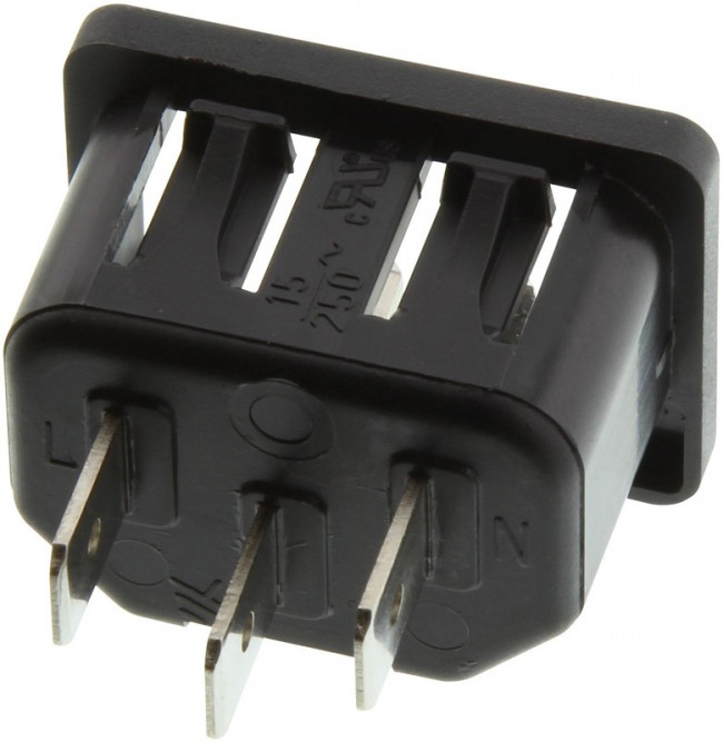 6100.4312, AC Power Entry Modules 6100 APPLIANCE INLET 10A 70