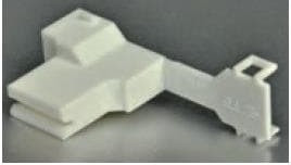 1969507-2, Terminals .250x.032 HIGH TEMP WH CLOSED FLAG HSG