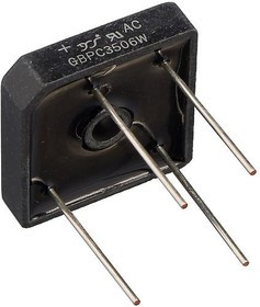 GBPC3506W-YAN, Однофазный выпрямительный мост, Urmax 600В, If 35А, Ifsm 400А