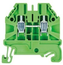 58.503.0055.7, WT 2.5 Series Green Feed Through Terminal Block, 2.5mm², Single-Level, Screw Termination, ATEX