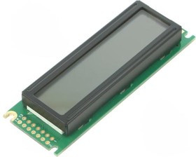NPC1602LRS-JWT-H, Дисплей: LCD, алфавитно-цифровой, STN Positive, 16x2, LED, PIN: 14