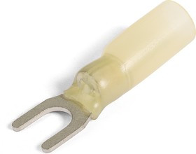 НВИ-Т 6,0-5, Наконечник вилочный изолированный желтый с термоусаживаемой манжетой НВИ-Т 6,0-5, Наконечник вилочный изолированный желтый с термоусаживаемой манжетой