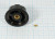 Ручка круглая диаметр 45мм, диаметр регулятора 6.3мм, пластик, черный/металл, винт, CF-; №9248 ручка d6,3\45x20,6\пл\чер/ мет\винт\CF-X1-M-S