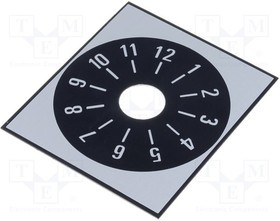 220.312, Шкала, Диапазон: 1 - 12, 48x42мм, dотв: 10мм, Мат-л: алюминий