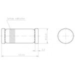 BZV55C16, Стабилитрон 16В, 5%, 0.5Вт, [MiniMELF]