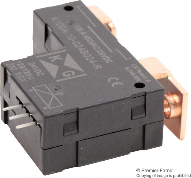 K100A-10-024B024-R, RELAY, SPST-NO, 277VAC, 100A