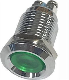 FL1M-12CA-1-G24V, LED Panel Mount Indicators LED GRN 12MM NUT 24VAC/DC