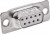 DE09S064TLF, Разъем D Sub, DB9, Standard, Гнездо, Серия D, 9 контакт(-ов), DE, Solder Cup