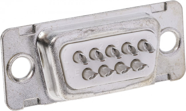 DE09S064TLF, Разъем D Sub, DB9, Standard, Гнездо, Серия D, 9 контакт(-ов), DE, Solder Cup
