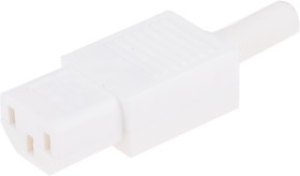 PX0587/WH, Разъем: питания AC; вилка; "мама"; 10А; 250ВAC; IEC 60320; C13 (F)