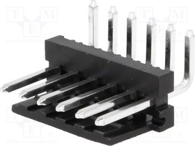 MTAS156-6-C, Гнездо, провод-плата, "папа", PIN: 6, 3,96мм, THT, MAS-CON, луженые