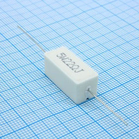 RX27-1 22 ОМ 5W 5% / SQP5, (SQP 5W 22 5%), Резистор цементный аксиальный 20Ом +5% 5Вт
