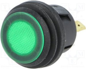 R13527D2B02BG, Переключатель: кнопочный, Пол: 2, SPST-NO, 6A/250ВAC, OFF-ON, IP65