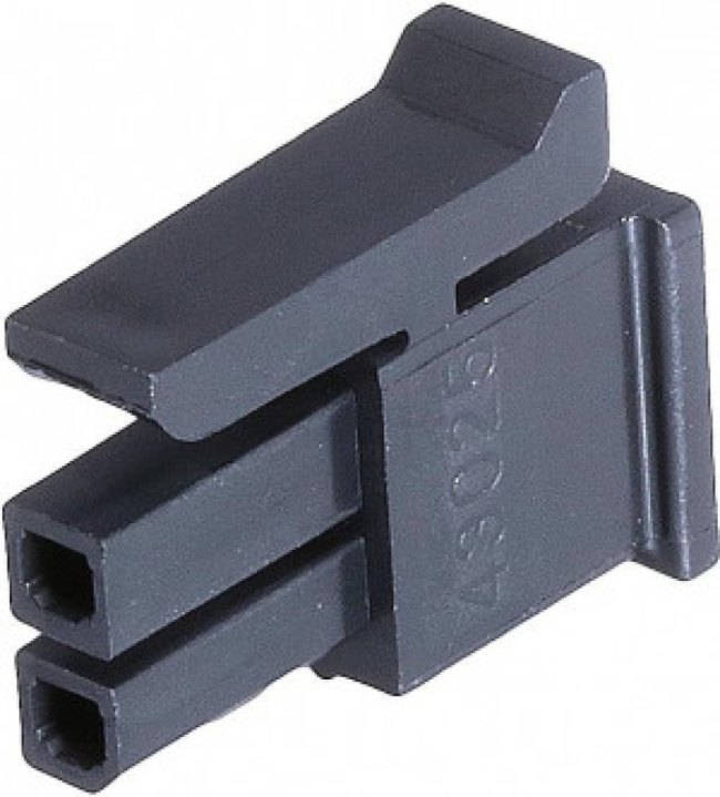 43025-0210, Headers &amp; Wire Housings Micro-Fit3.0 RcptHsg DR 2Ckt GW Black