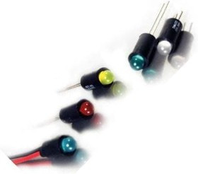 559-3001-003F, LED Panel Mount Indicators RED/GREEN DIFF 6in WIRE LEADS