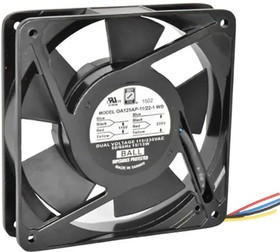 OA125AP-11/22-1WB, AC Fans Axial Fan, 120x120x25mm, 115/230VAC, 75CFM, 13W, 37dBA, 2950RPM, Ball, Lead Wire