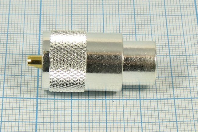 Штекер UHF на кабель RG213, накручивающийся на кабель, посеребренный корпус, позолоченный центральный контакт; 2351 шт UHF\RG213\\вкруч\Ag\ Штекер UHF на кабель RG213, накручивающийся на кабель, посеребренный корпус, позолоченный центральный контакт; 2351 шт UHF\RG213\\вкруч\Ag\