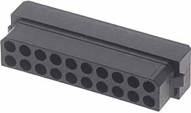 M80-1032098S, Прямоугольный разъем, Серия Datamate L-Tek M80-103, 20 контакт(-ов), Гнездо, 2 мм, Обжим, 2 ряда