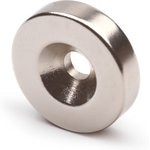 Неодимовый магнит диск Forceberg 20х5 мм с зенковкой 4.5/10, 6 шт