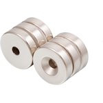 Неодимовый магнит диск Forceberg 20х5 мм с зенковкой 4.5/10, 6 шт